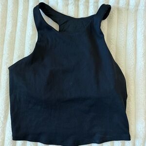 All in Motion Black Ribbed Tank Top